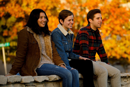 Students at graduation.